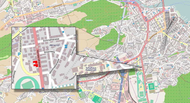 Karte-Horwerstrasse